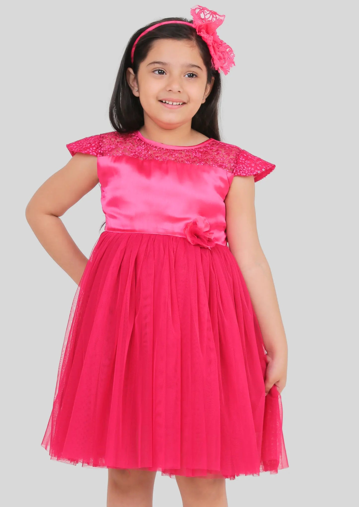 Fuchsia Pink Party Dress