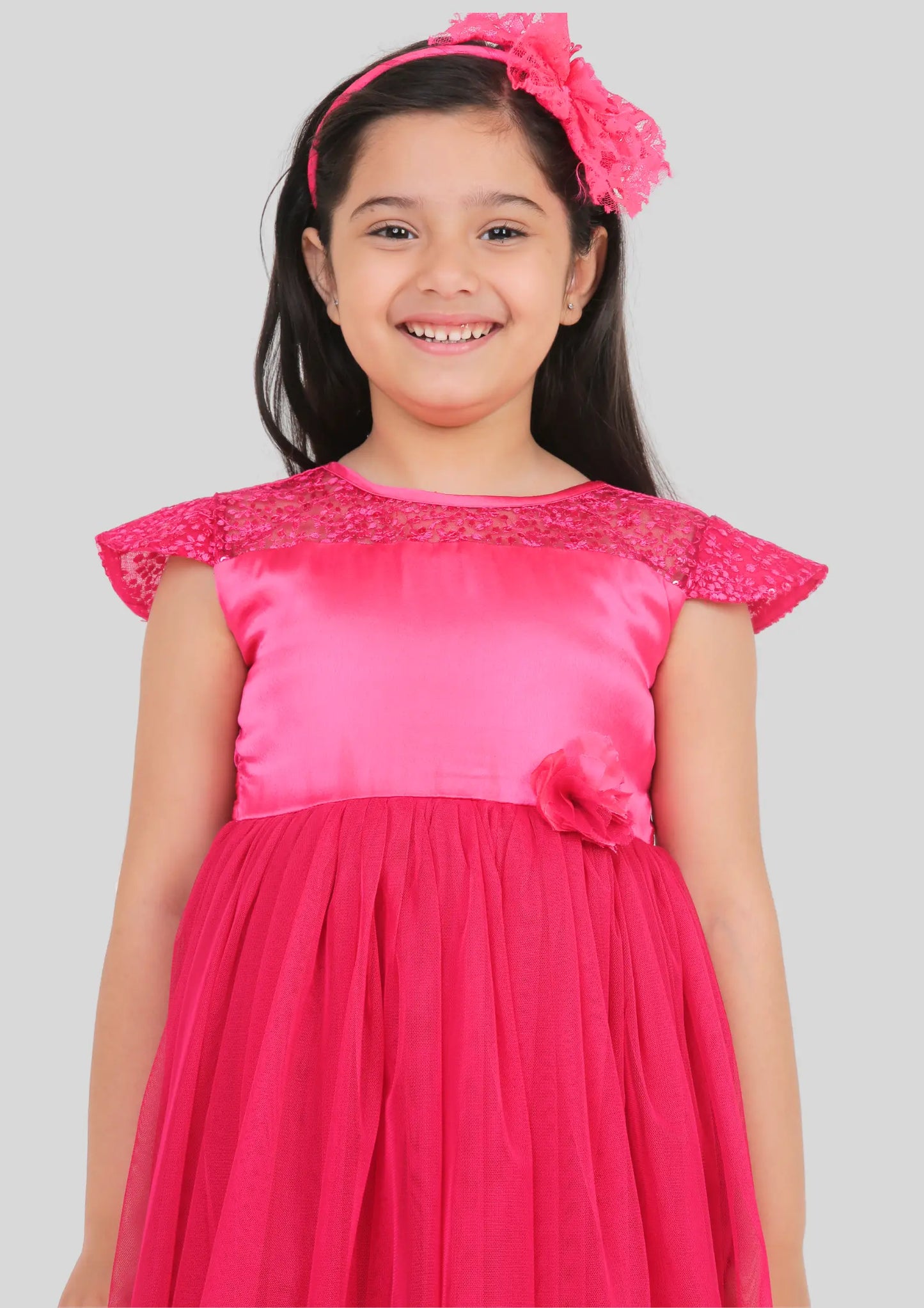 Fuchsia Pink Party Dress