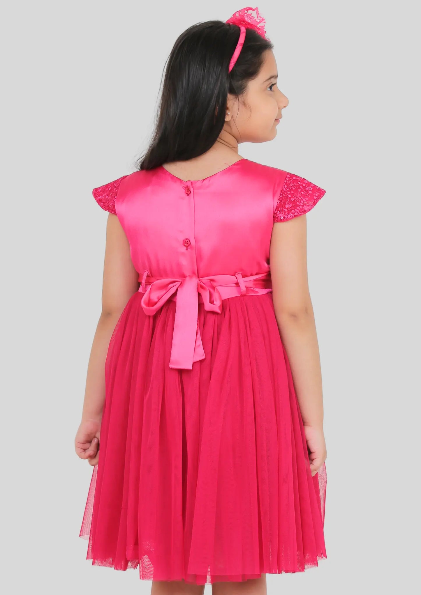 Fuchsia Pink Party Dress