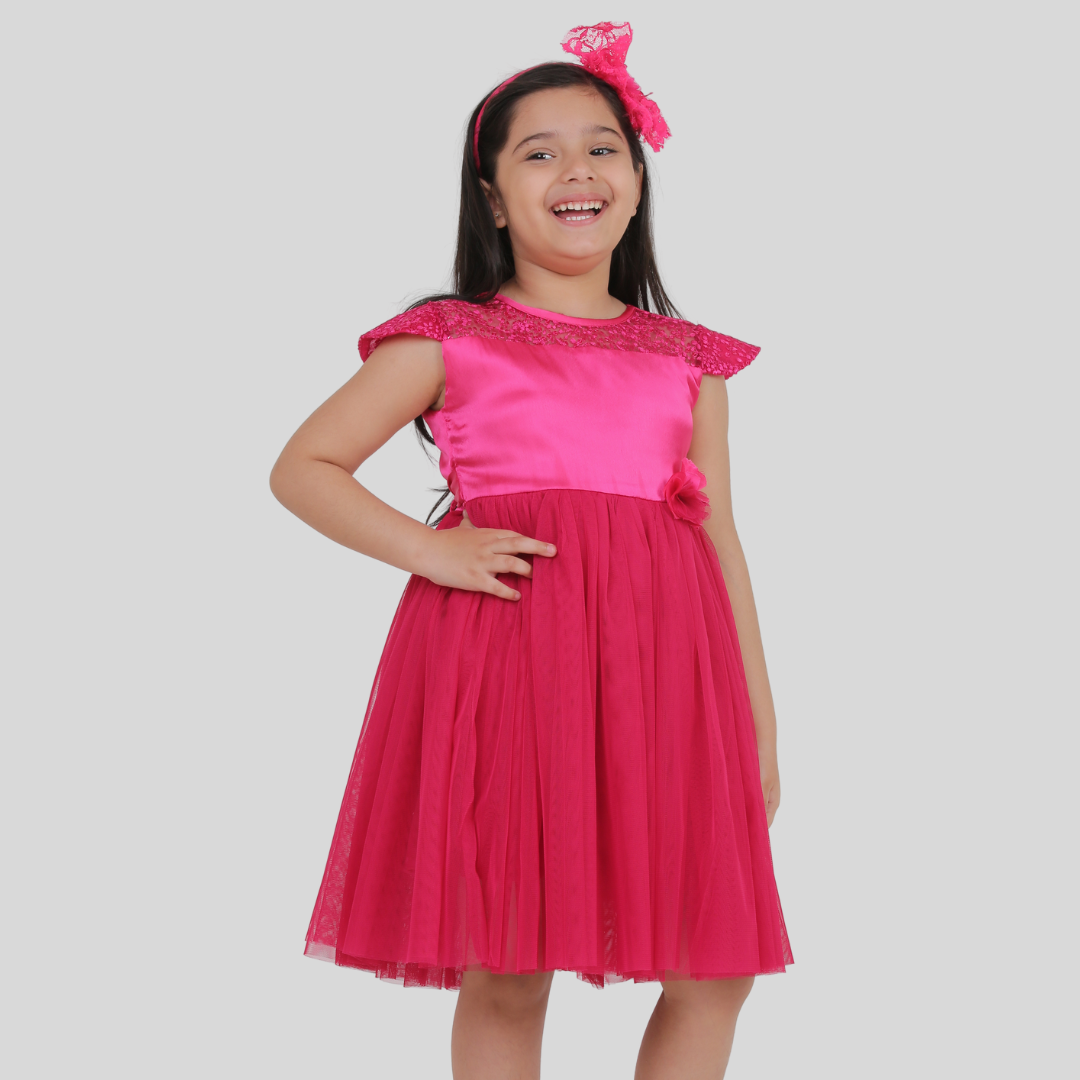 Fuchsia Pink Party Dress