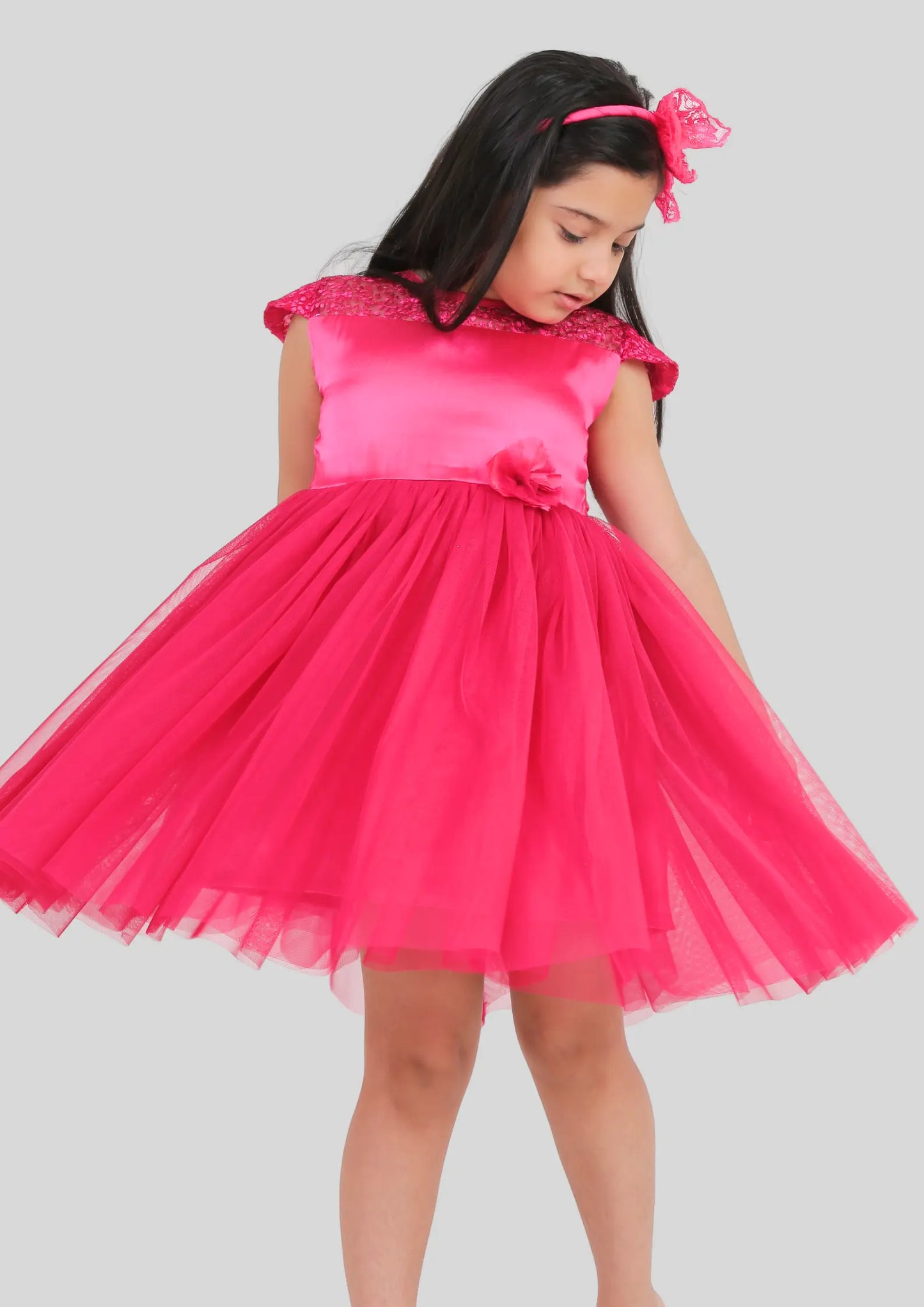 Fuchsia Pink Party Dress
